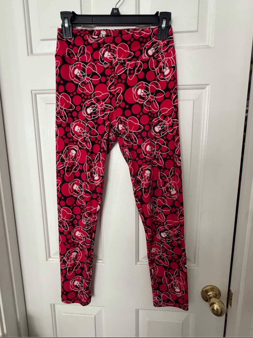 LuLaRoe Red and Black Minnie  Leggings